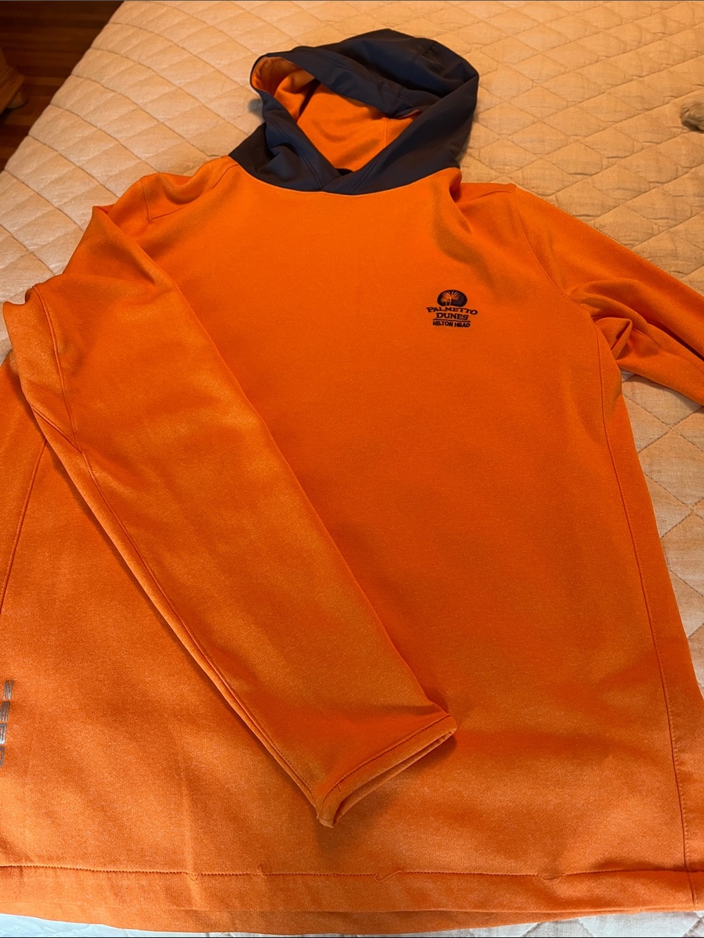 ZeroRestriction Orange Hooded Performance Pullover